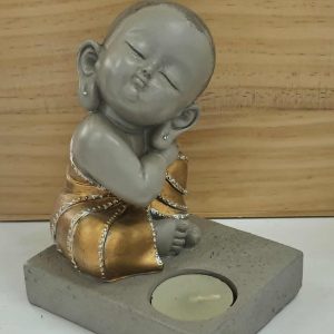 15cm Buddha W/Bronzed Robe T/L SALE