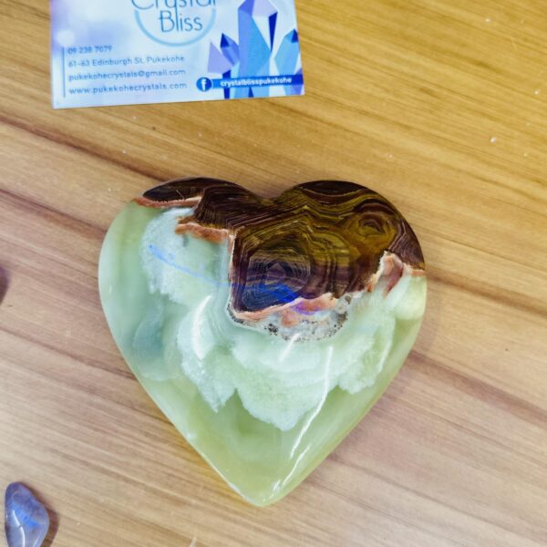 Banded Calcite Heart 12cm