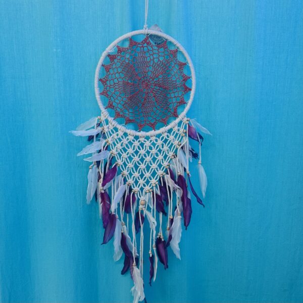 Boho Natural & Red DreamCatcher