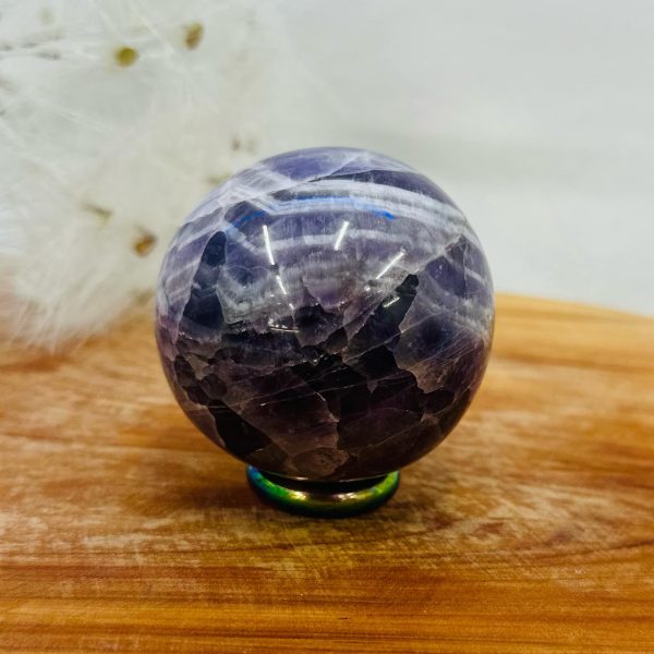 Chevron Amethyst Sphere