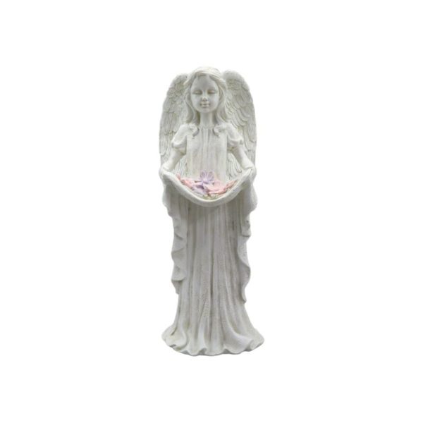 33 Stand Gdn Angel w/Flower