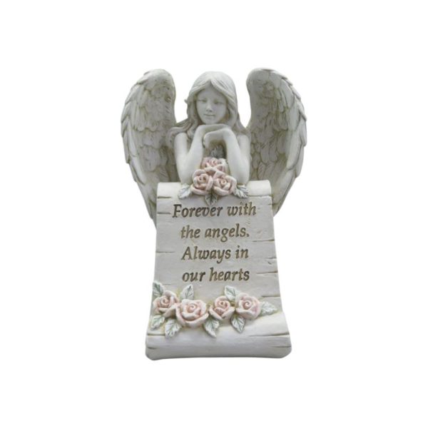 15cm Kneeling Angel w/Roses