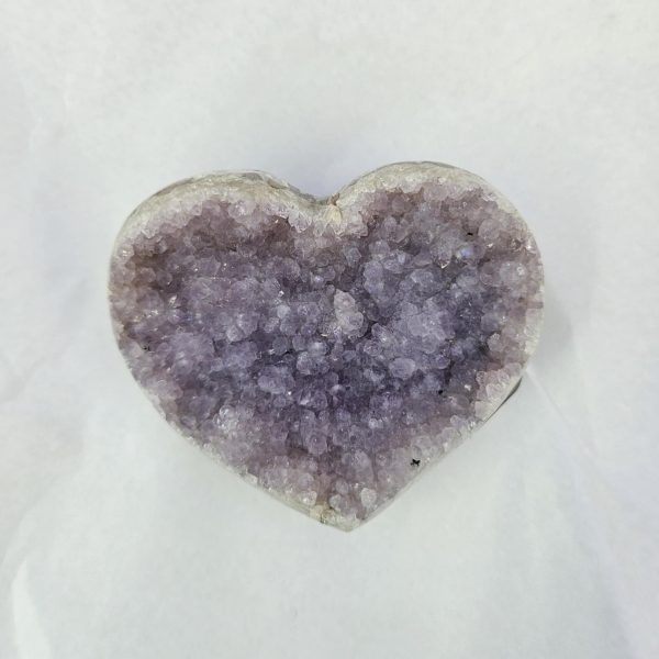 Amethyst Druzy Heart M