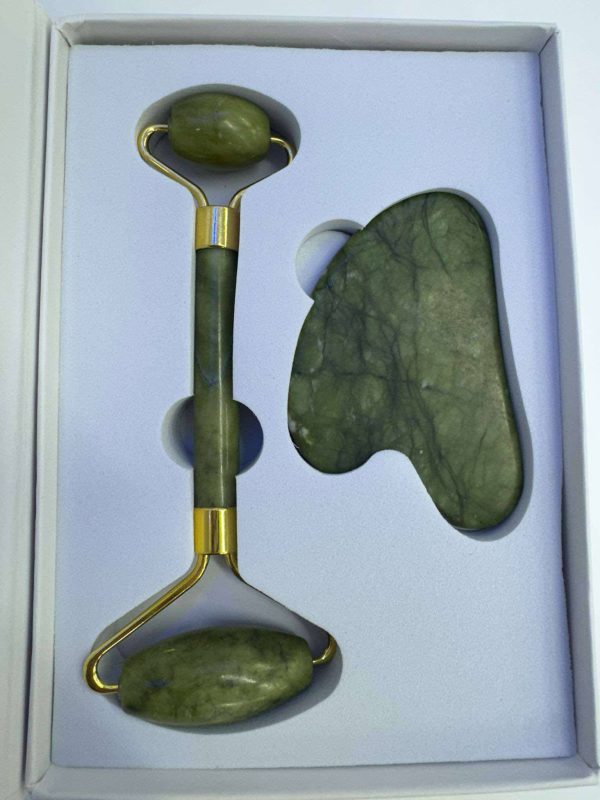 Jade Gua Sha/Roller Set