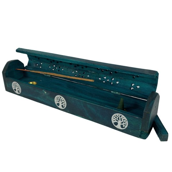 Green Tree of Life Incense Box