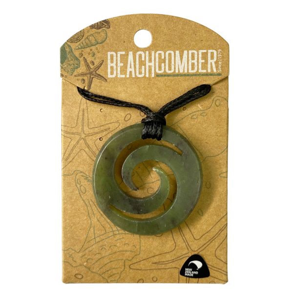 NZ Pounamu Pendant Double Koru