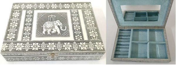 Jewellery Box Elephant Design with Ring Holder