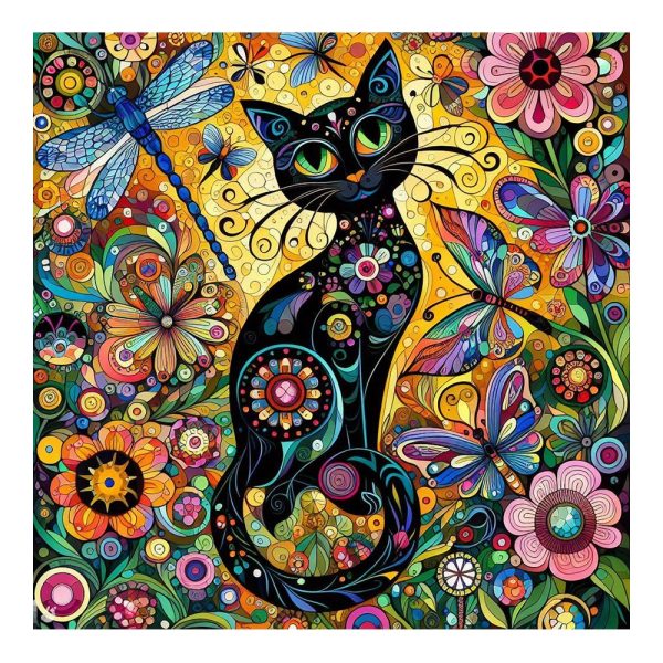 Black Cat Ceramic Trivet