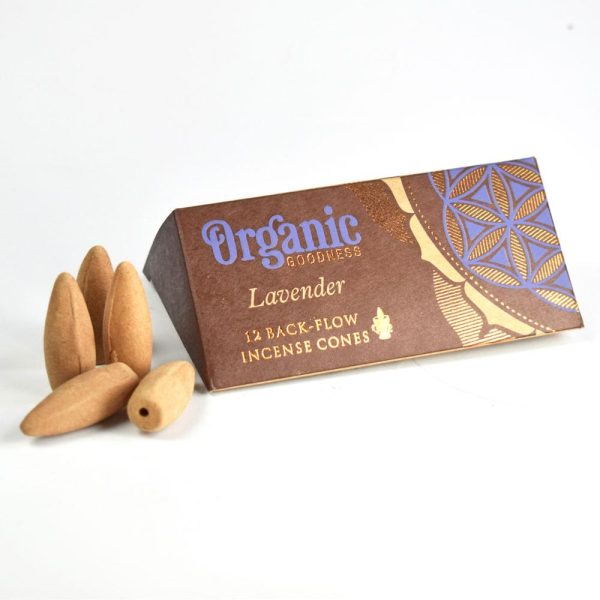 Organic backflow Cone - Lavender
