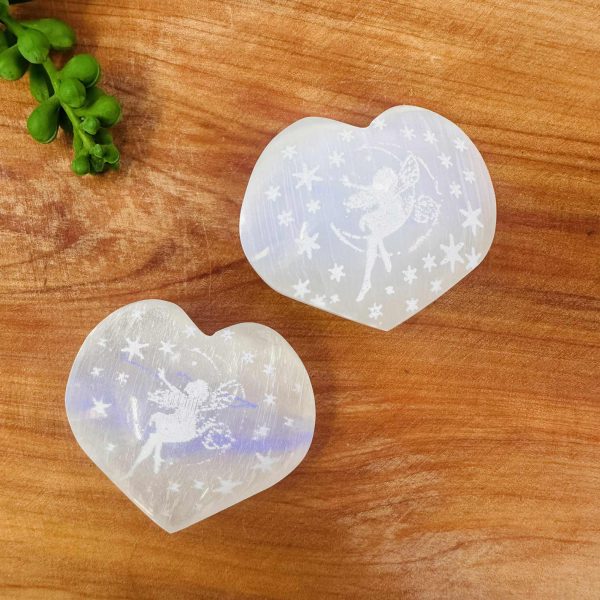 Selenite Fairy Heart 6cm