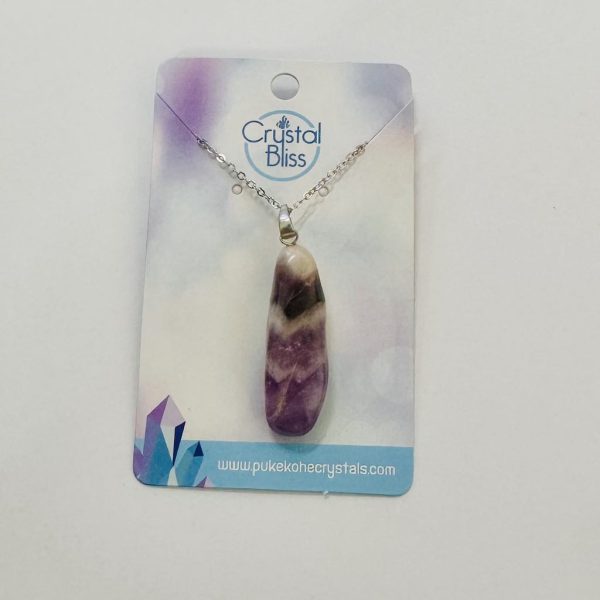 Chevron Amethyst Pendant