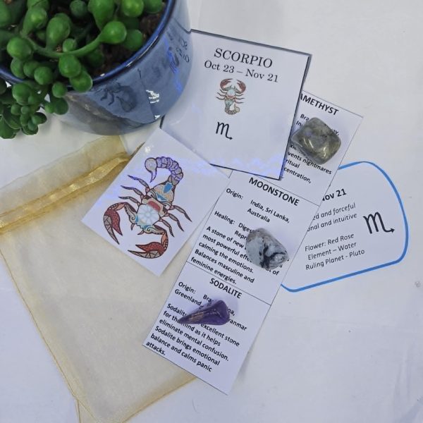 Scorpio crystal pack