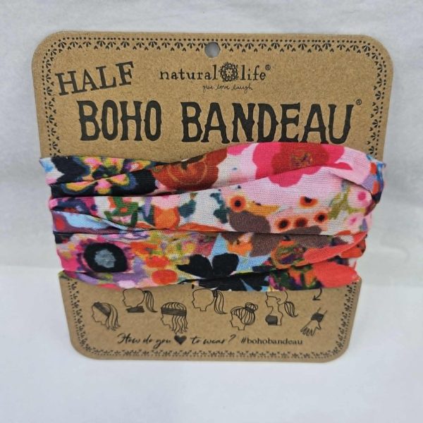 Boho Bandana 1/2 Meadow Pink