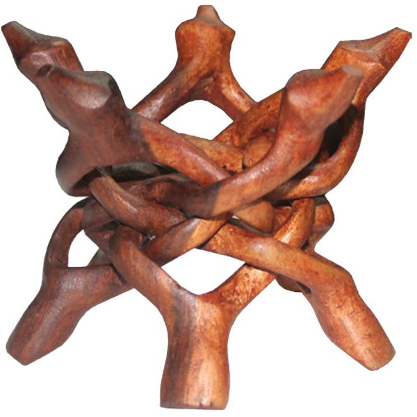 5 Leg Wooden Sphere Stand 15cm