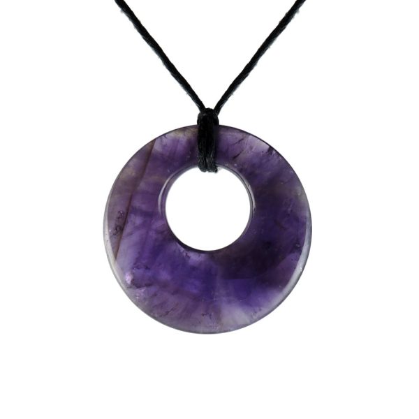 Amethyst Circle Pendant Boxed