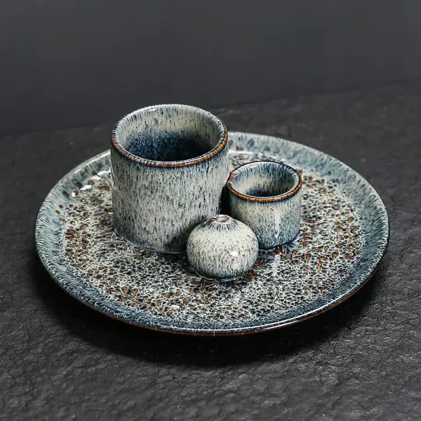 Ceramic Sage/Incense Holder Green
