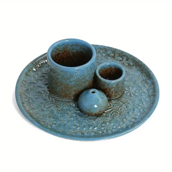 Ceramic Sage/Incense holder Blue