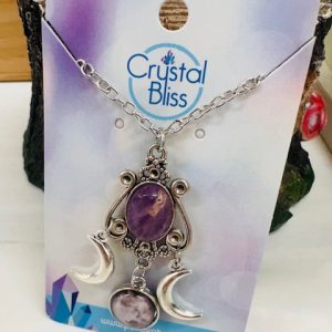 Amethyst Moon Pendant