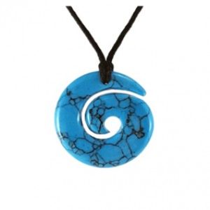 Turquoise Koru Pendant