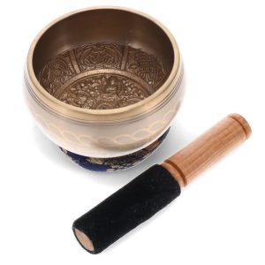SINGING BOWL - Brass Hammered Brown 11cm