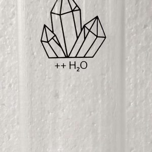 Crystal Bottle with Amethyst Chips