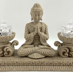 Praying Buddha Candle Holder