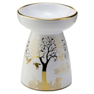 Gold Tree Ceramic Oil and Wax Burner